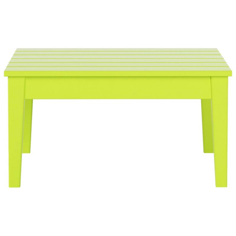 Polytrends Shoreside HDPE Eco-Friendly All Weather Square Modern 32" Conversation Table