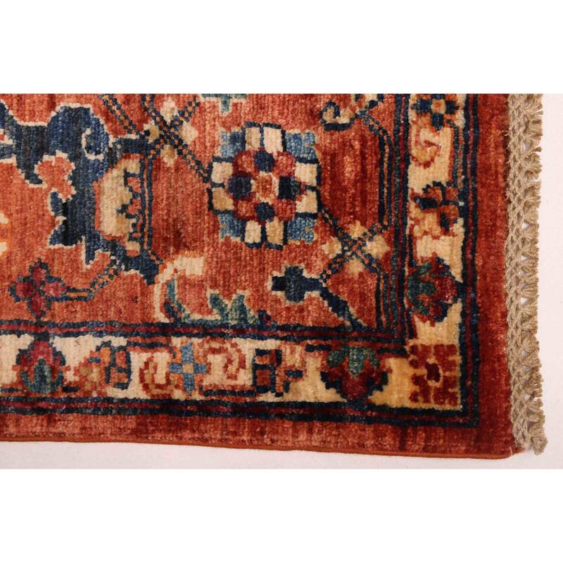 ECARPETGALLERY Hand-knotted Aryana Dark Copper Wool Rug - 5'7 x 7'11