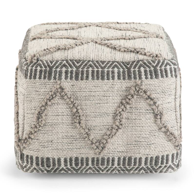 WYNDENHALL Tasneem Boho Square Pouf