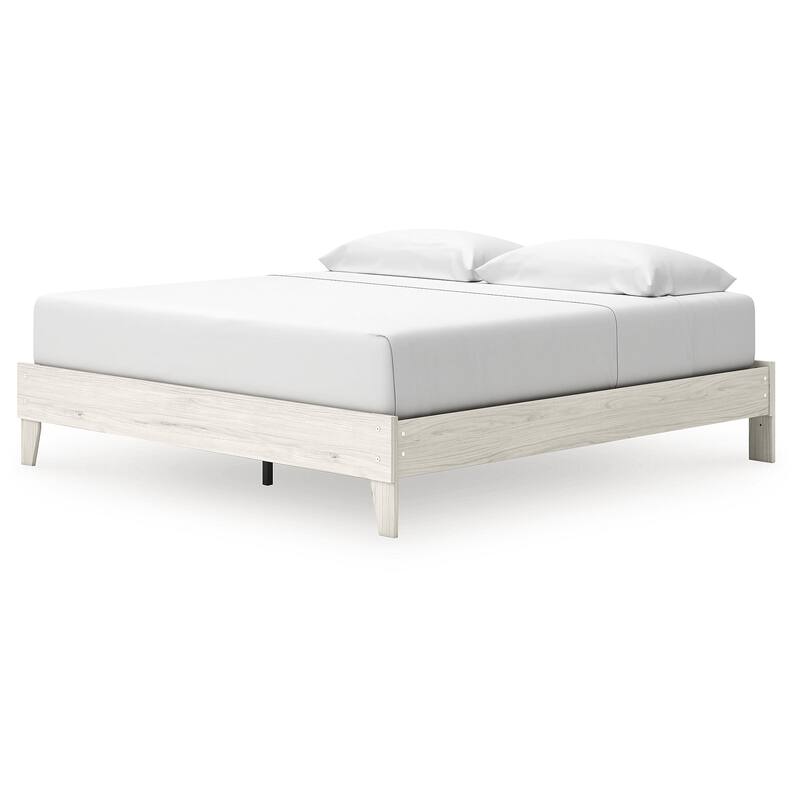 Signature Design by Ashley Socalle White King Platform Bed