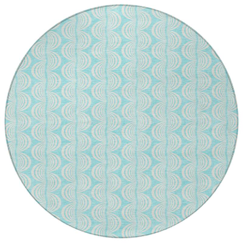 HomeRoots Ogee Transitional Rectangle Outdoor Rug