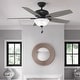 preview thumbnail 1 of 19, Hunter 52" Newsome Ceiling Fan with LED Bowl Light Kit and Pull Chain Matte Black