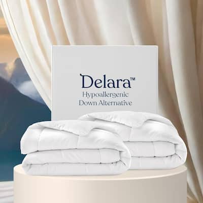 Delara 3IN1 Duvet Insert, Down Alternative Filled Organic Cotton Shell