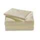 1800 Series Sheets for Bed Dobby Stripe Stay Cool Bed Sheets Deep Pockets Soft - Full - Cream