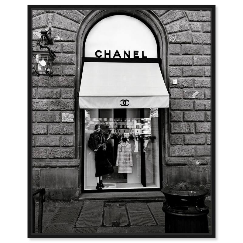 Fashion House Window Canvas by Art Remedy - 36" x 45" - Black
