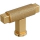 preview thumbnail 14 of 15, Amerock BP37621 Balata 9/16" Knurled Bar Cabinet Knob Champagne Bronze