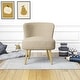 preview thumbnail 4 of 33, Avenue Greene Eden Boucle Kids Accent Chair with Natural Legs