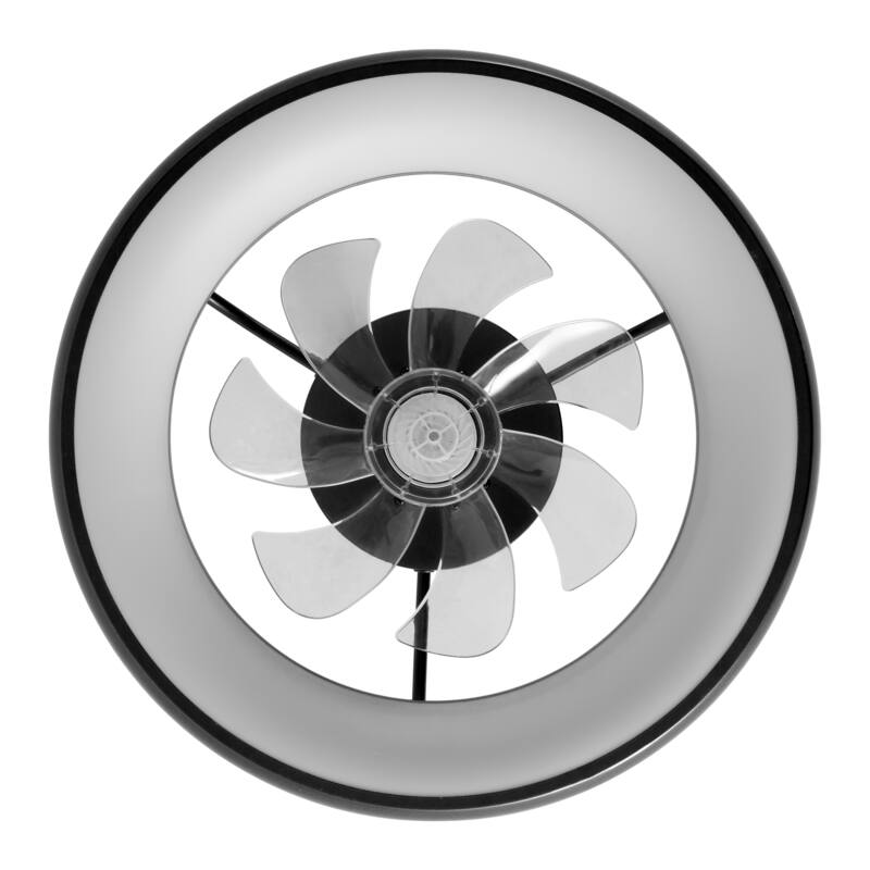 Loren 20" Modern 6-Speed Metal Dimmable Smart LED Ceiling Fan, App & Remote - 11.5 Inches