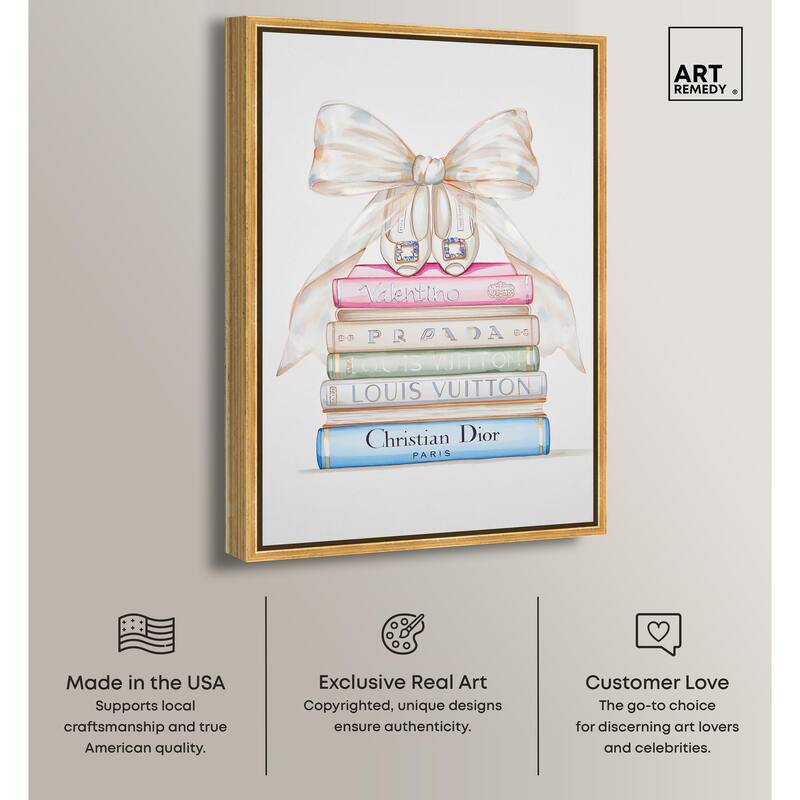 Heel and Luxury Books I Canvas by Art Remedy