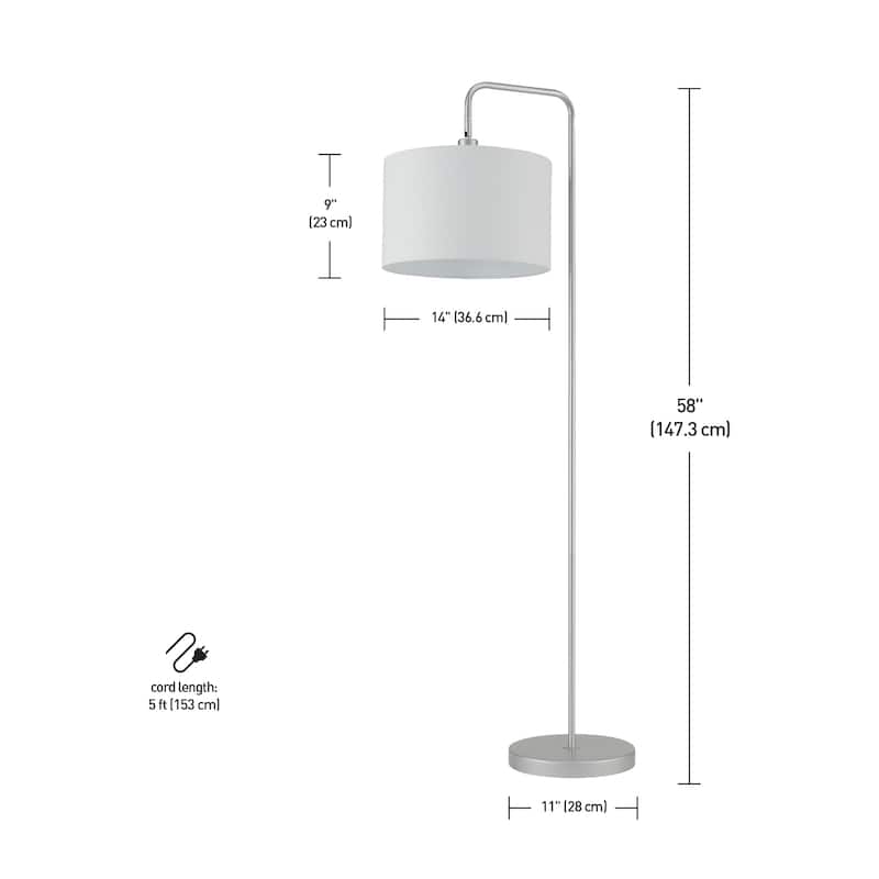 Barden 58" Floor Lamp with Linen Shade