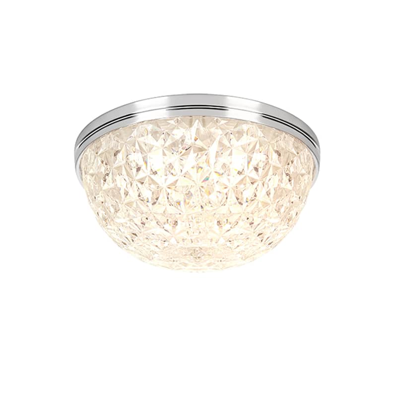13-in Brushed Nickel Integrated LED Flush Mount Light - Brushed Nickel - 1-Pack