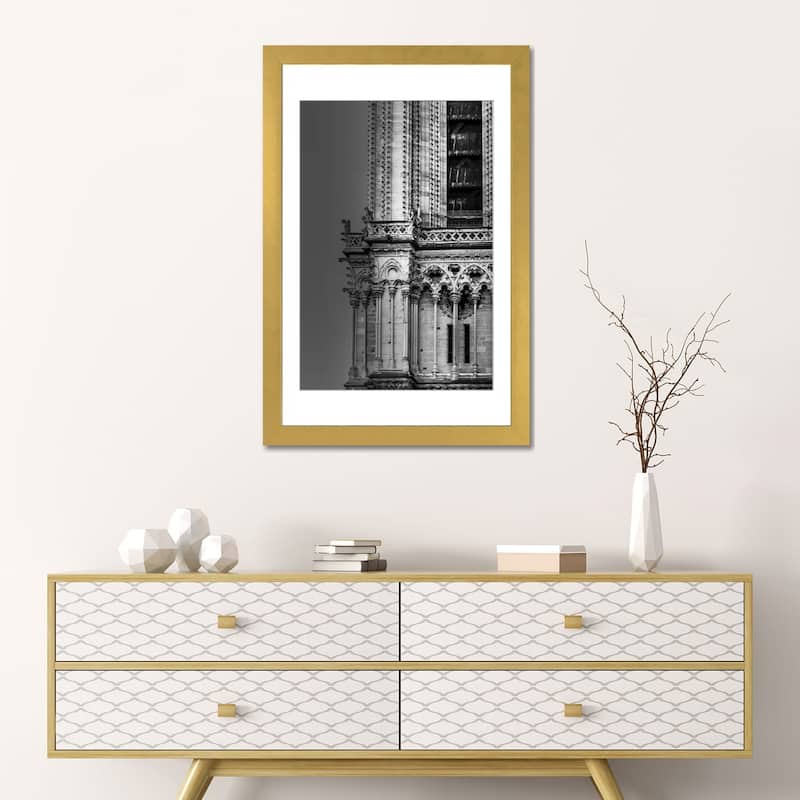 iCanvas "Paris In Black And White Notre-Dame Detail" by Alexandre Venancio PFA