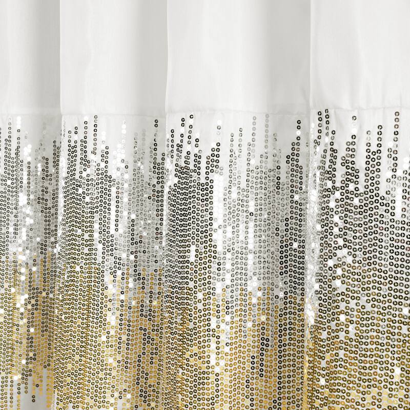 Silver Orchid Gregor Abstract Night Sky Two-tone Shower Curtain