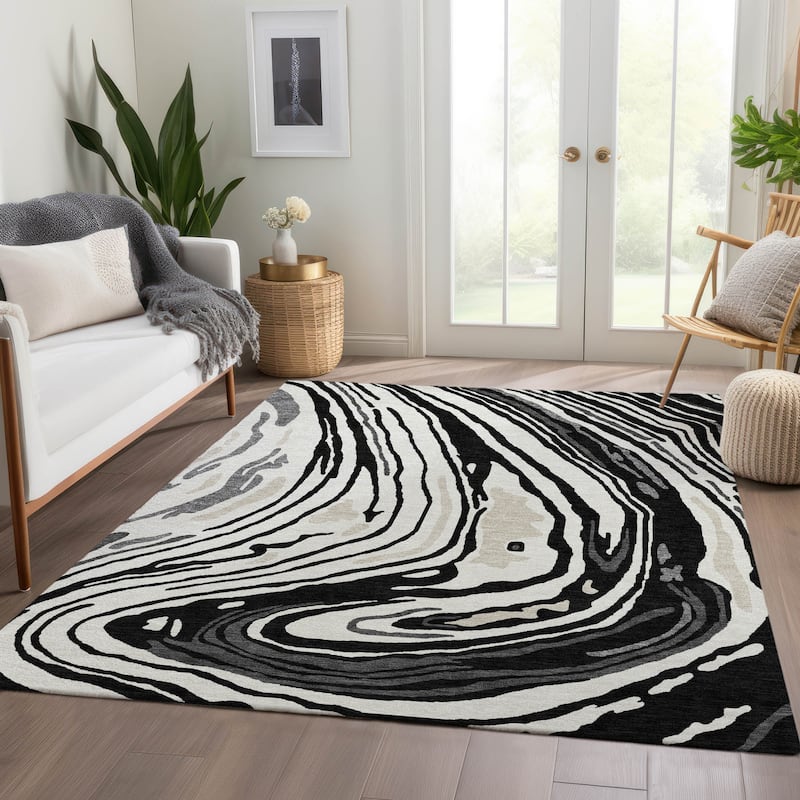 Premium Washable Super Soft Abstract Contemporary Mayfield Rug