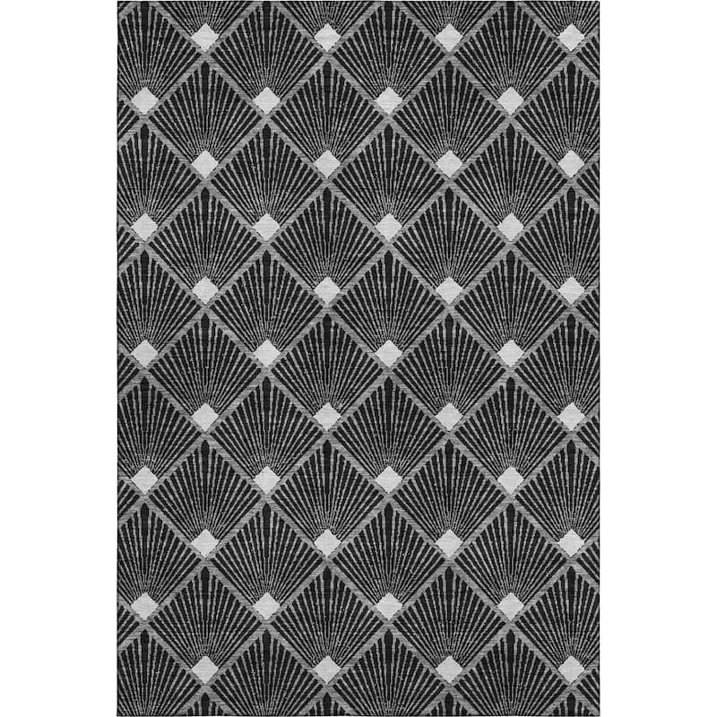 Premium Washable Super Soft Diamond Trellis Mayfield Rug