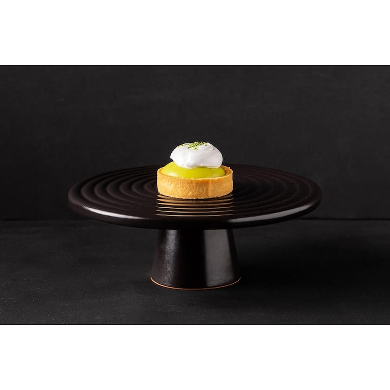 Food Stand Lg Black Matt Dia 12.6" - Black Matt