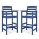 preview thumbnail 11 of 19, Vrakae Outdoor Adirondack Bar Stool Chairs (Set of 2)