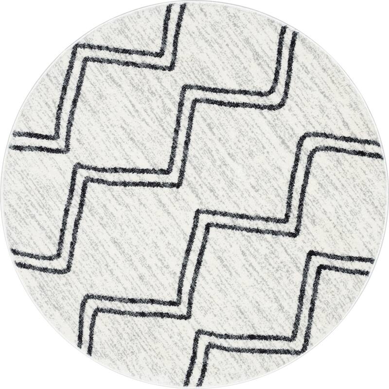 Well Woven Kennedy Reeve Modern Chevron Pattern Area Rug