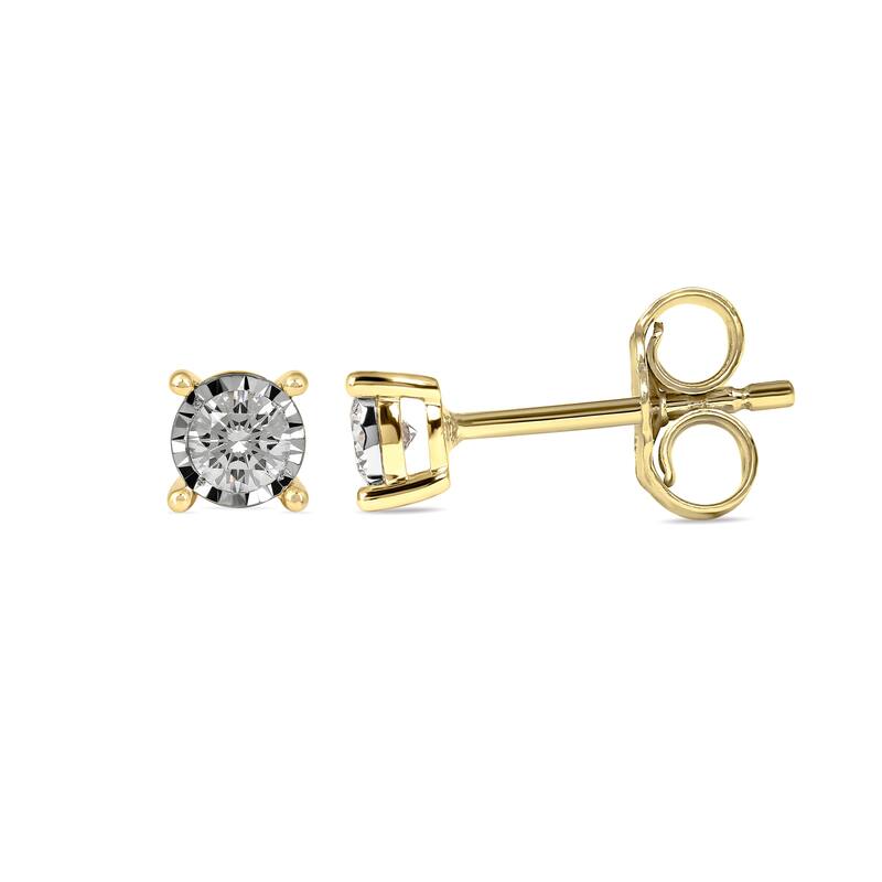1/20ct - 3/4ct TDW Diamond Stud Earrings in Silver for Women