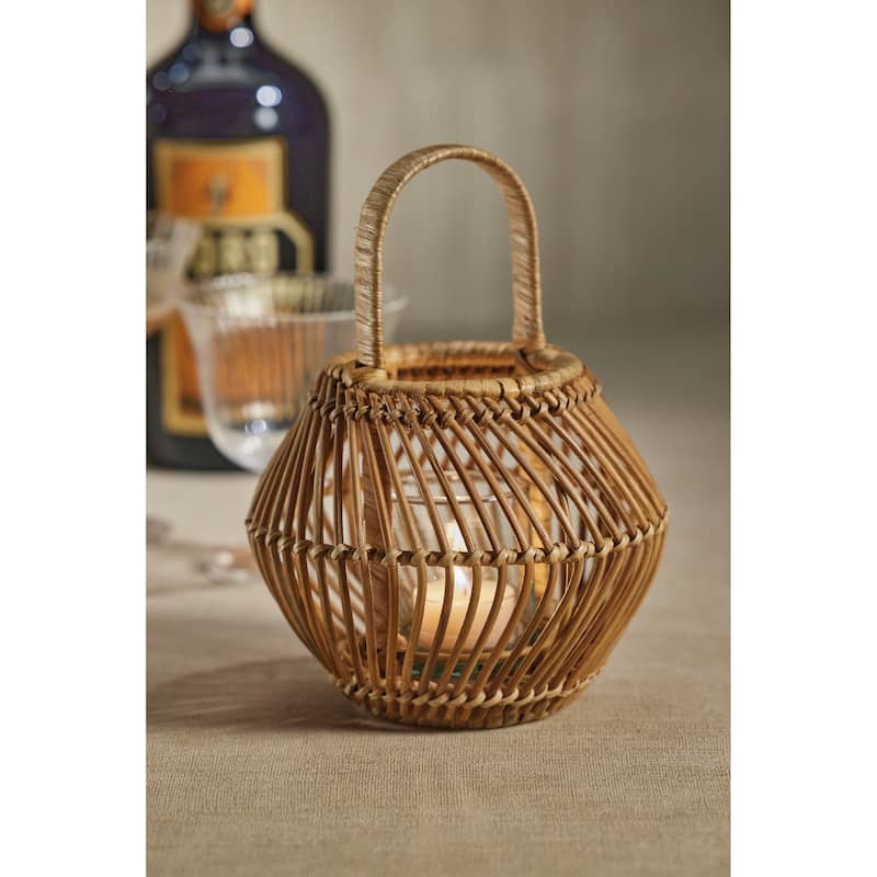 Teramo Rattan Woven Decorative Lantern