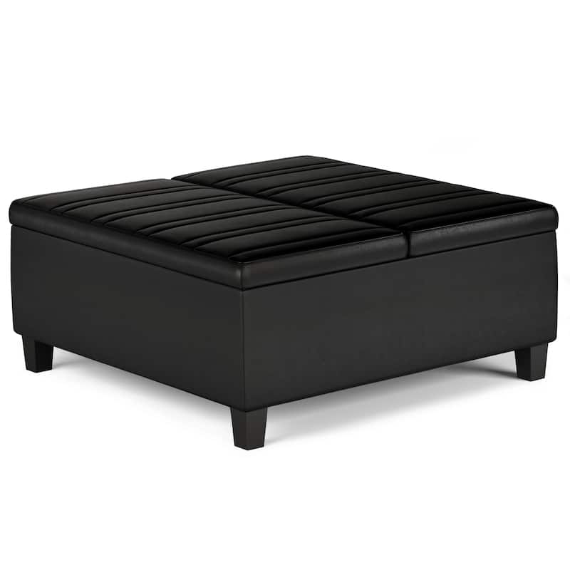 WYNDENHALL Tyler 36 inch Wide Contemporary Square Table Ottoman