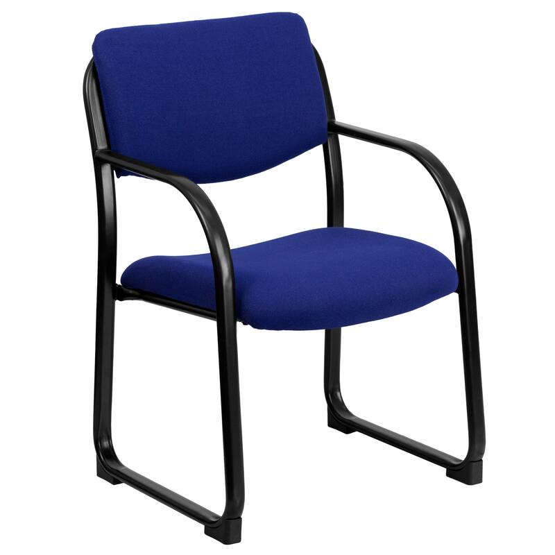 Fabric Executive Side Reception Chair with Sled Base