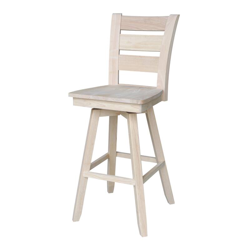 Tuscany Solid Wood Swivel Stool - Counter Height/Bar height/Bar Height