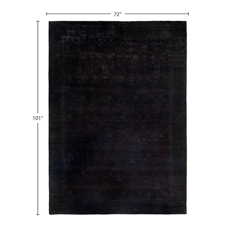 Overdyed One-of-a-Kind Hand-Knotted Area Rug - Gray - 6' 0" x 8' 5"