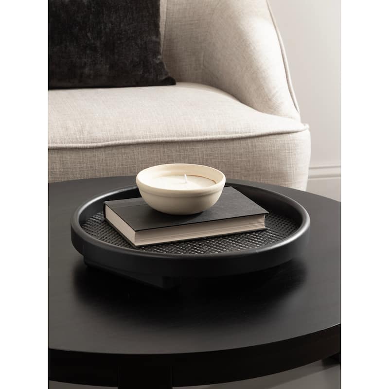 Kate and Laurel Planche Round Woven Tray