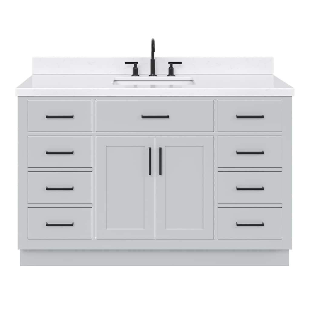 Ariel T054SCQRVO Hepburn 54" Free Standing Single Basin Vanity Set