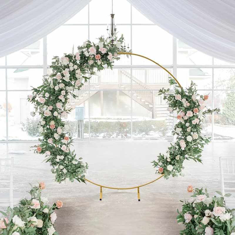 Metal Wedding Arch Backdrop Stand for Ceremony Birthday Party