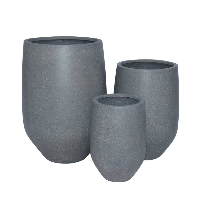 DreamPatio Garden Grove 1-Piece Fiberstone Planter