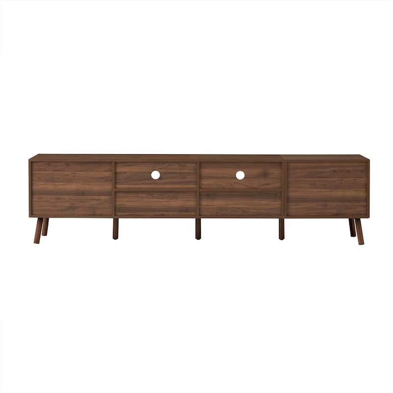 78 in with Solid Wood Legs TV Stand - n/a