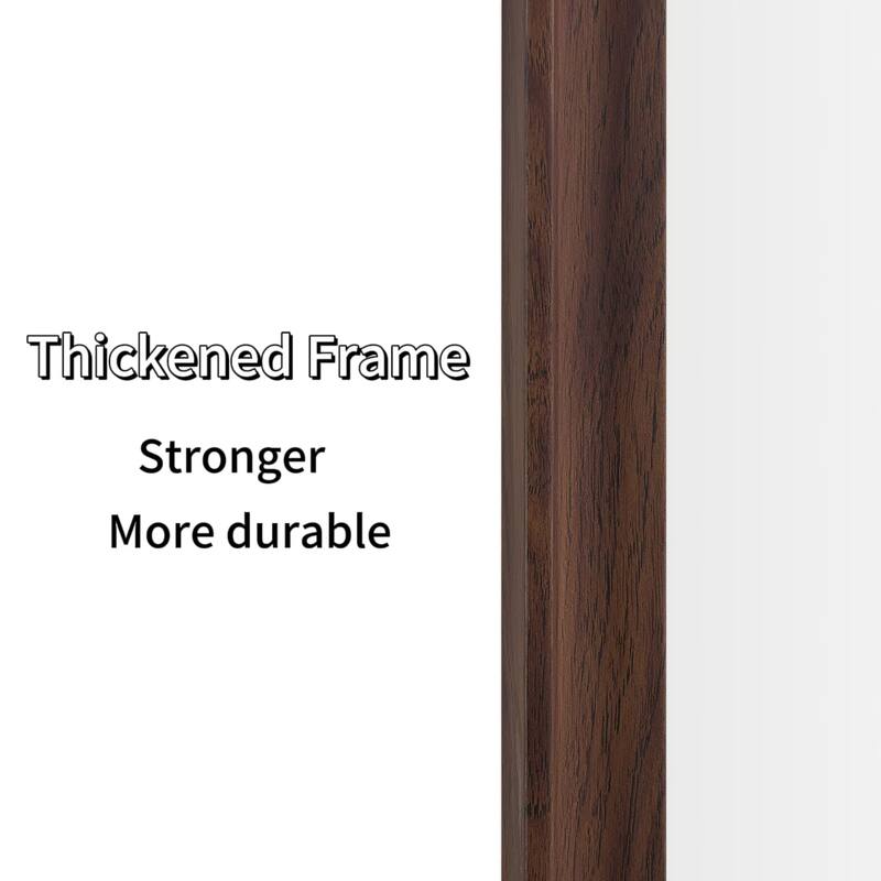 70*32 inch full-body floor mirror with Artificial wood frame, elegant design and durability - Antique brown