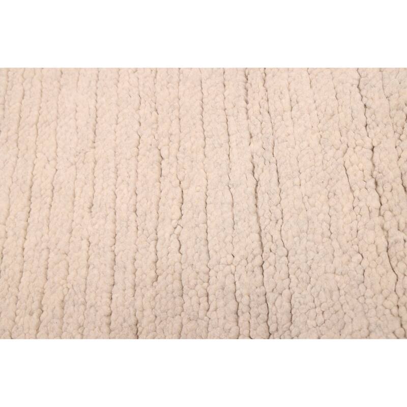 ECARPETGALLERY Hand-knotted Looma Light Grey Wool Rug - 8'3 x 10'0