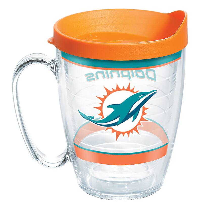 Tervis NFL Miami Dolphins Tradition Made in USA Double Walled Insulated Travel Tumbler, Classic - 16oz Mug - 16oz Mug