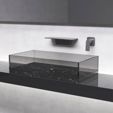 Modern Waterfall Bathroom Sink Faucet with Single Handle
