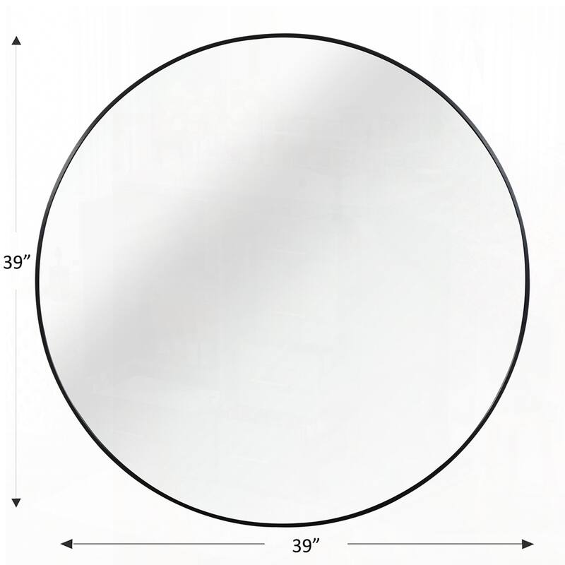 Metal Framed Round Bathrrom Mirror