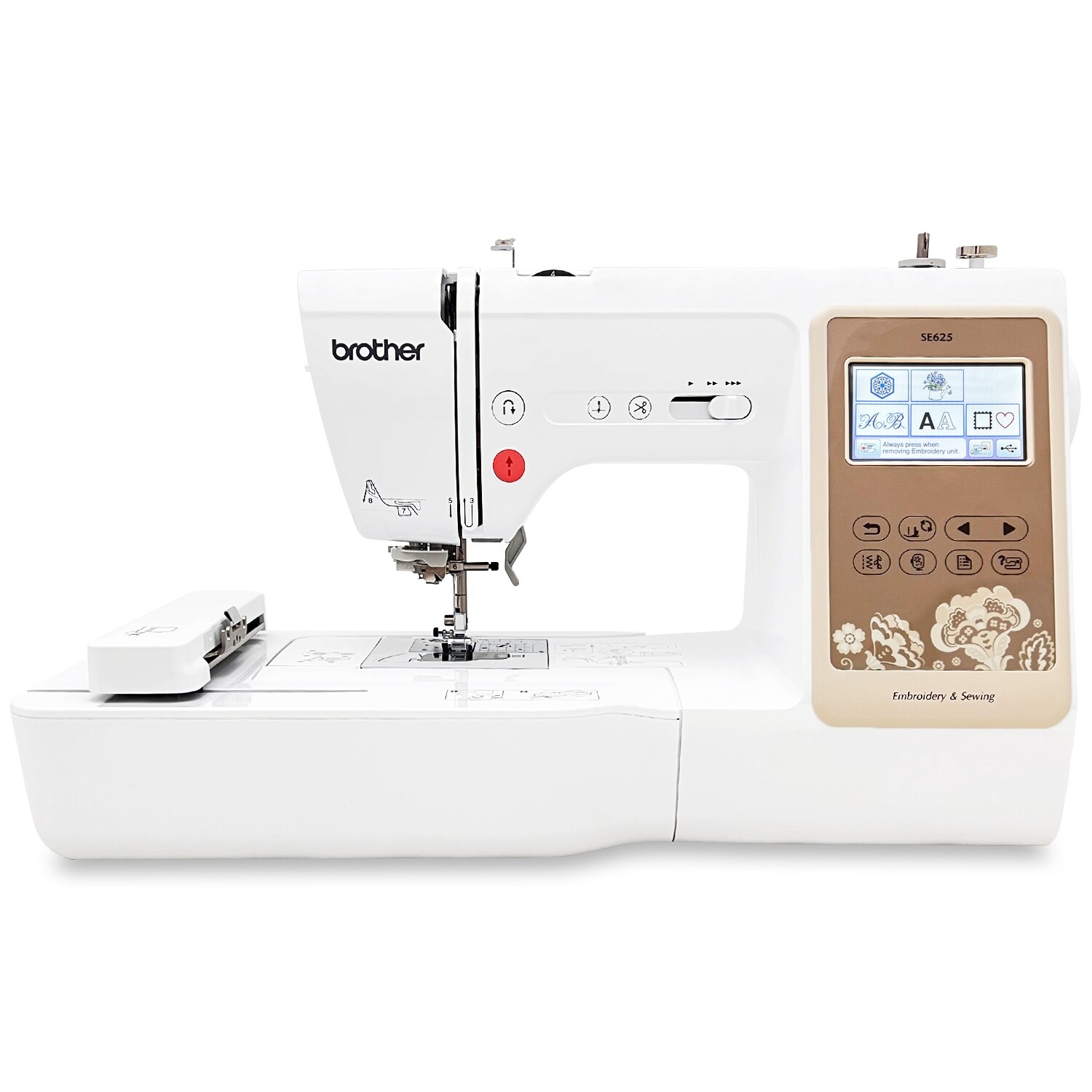 brother se625 computerized sewing and embroidery machine with lcd display for sale