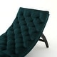 preview thumbnail 11 of 17, Roomfitters Tufted Velvet Chaise Lounge, Modern Recliner with Arched Back and Wooden Legs