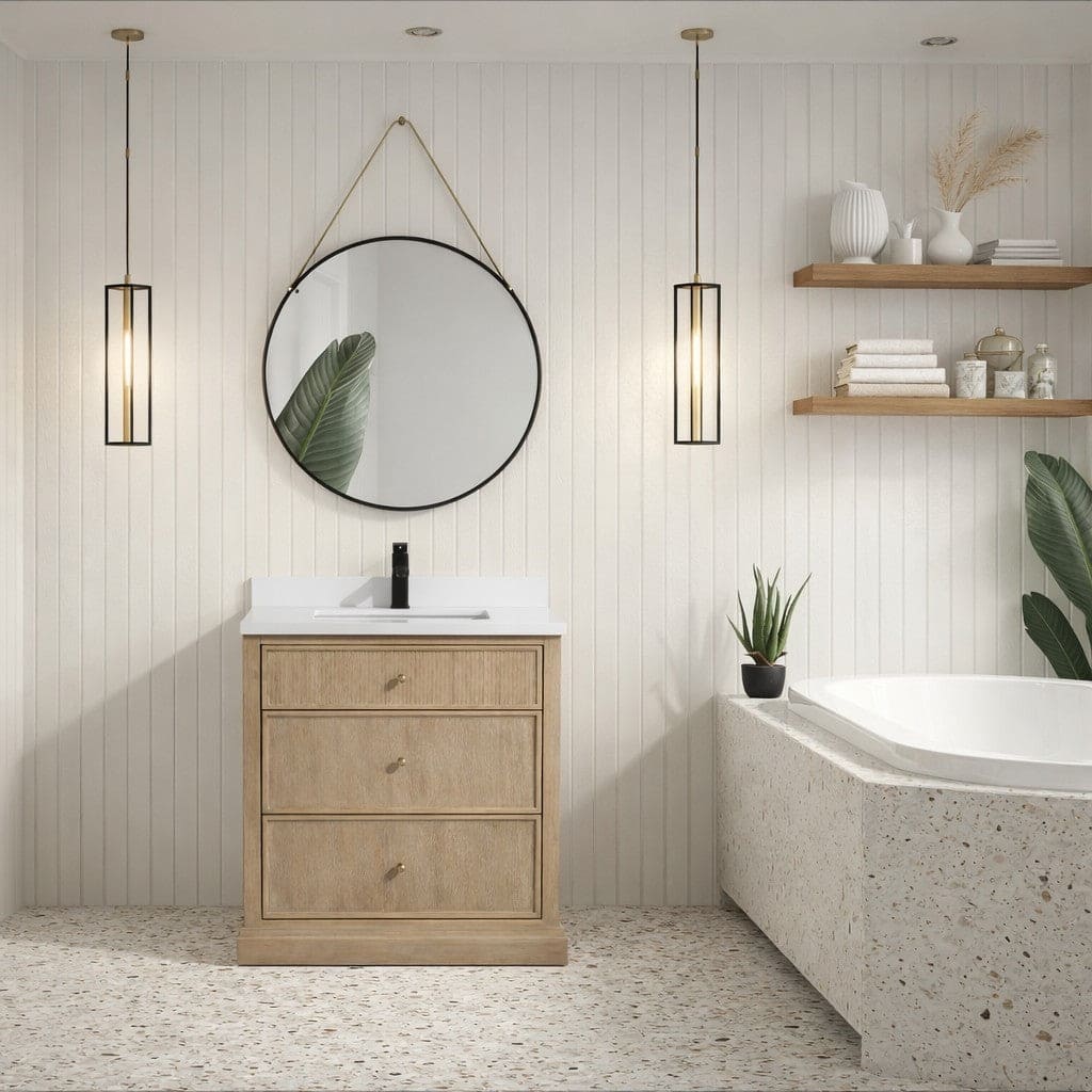 Ari Bath Redondo 30" Bathroom Vanity Ash Oak - 30