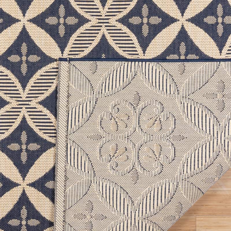 Gertmenian Paseo Niala Medallion Moroccan Tile Polypropylene Flatweave Indoor/ Outdoor Area Rugs