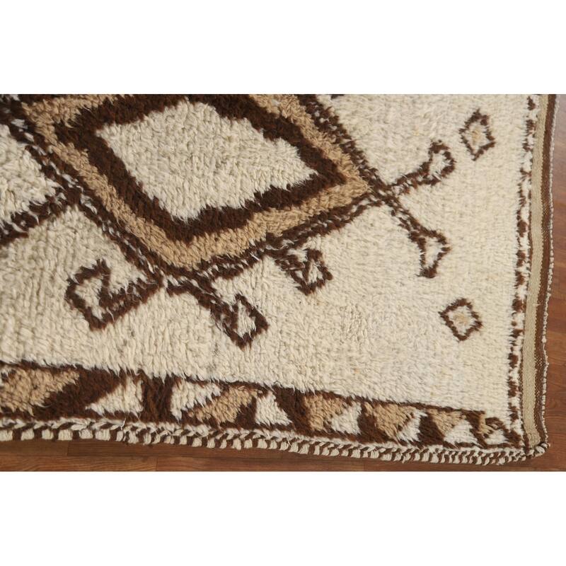 Vegetable Dye Anatolian Turkish Runner Rug Hand-knotted Wool Carpet - 3'3"x 10'4"