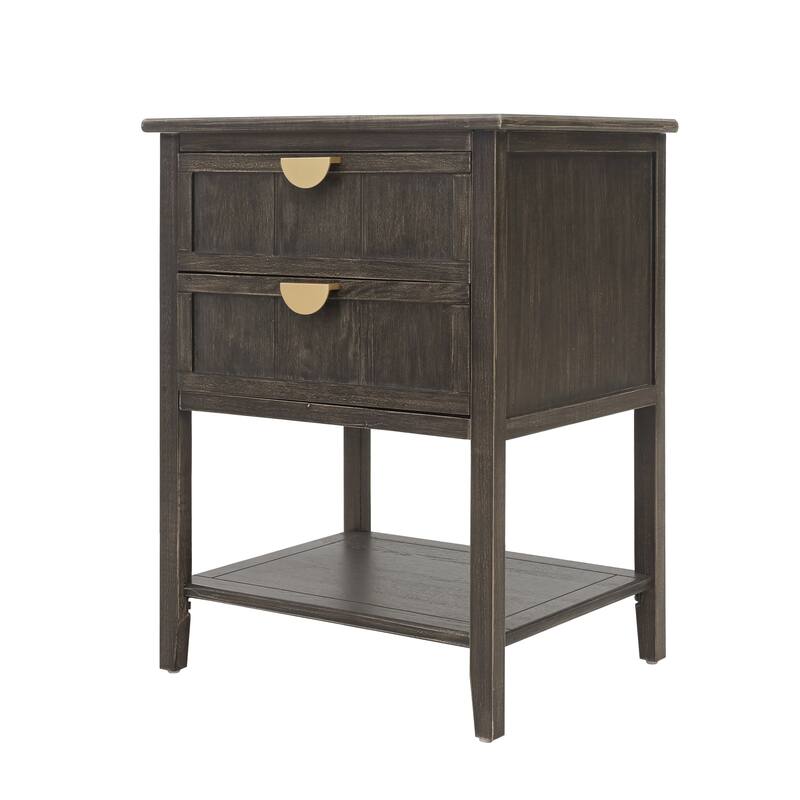 2 Drawer Side table - N/A