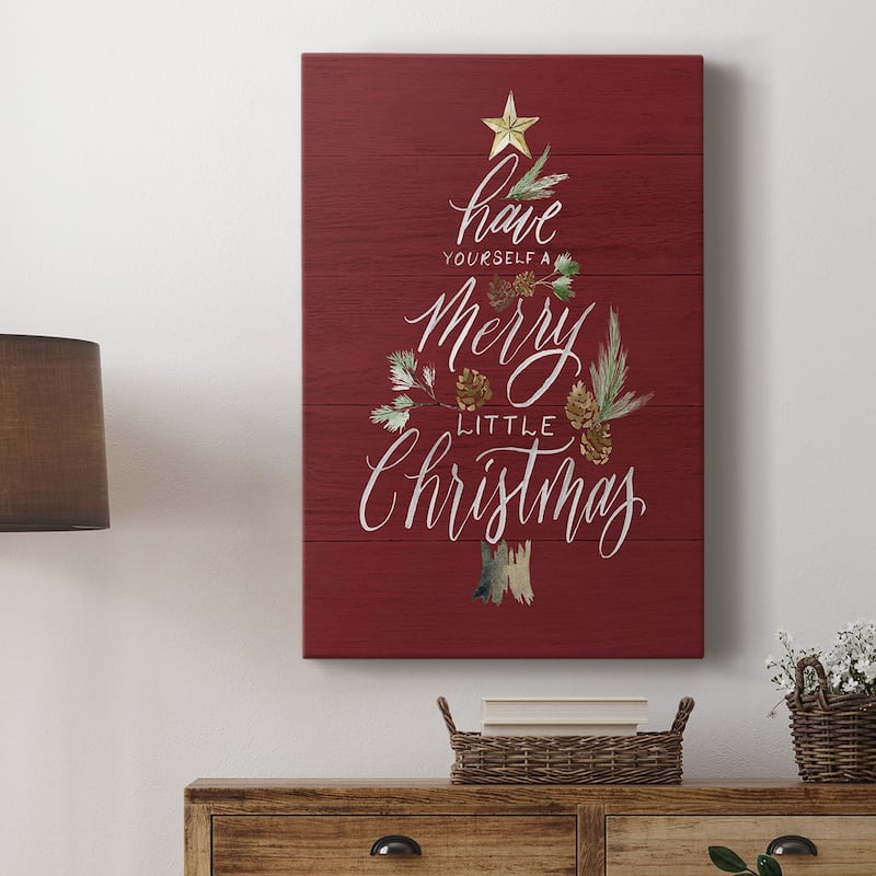 Merry Little Christmas Premium Gallery Wrapped Canvas - Ready to Hang