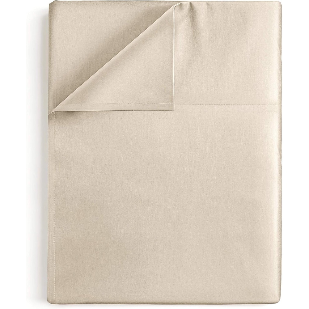 CGK Linens Solid Double Brushed Microfiber Single Flat Sheet/ Top Sheet