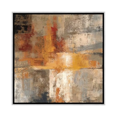 iCanvas "Silver and Amber Crop " by Silvia Vassileva Framed