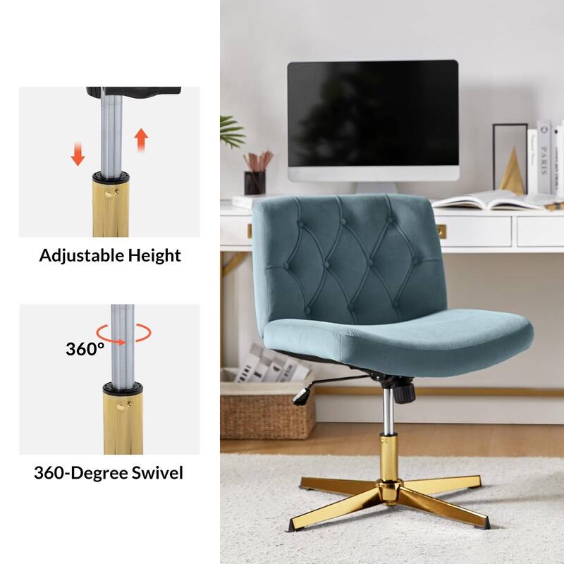 Alfons 360-Degree Swivel & Height Adjustable Task Chair by HULALA HOME