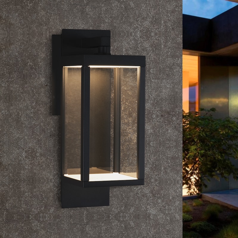 Outdoor Wall Sconce Lantern Dusk to Dawn Sensor 13W 800Lm 3000K
