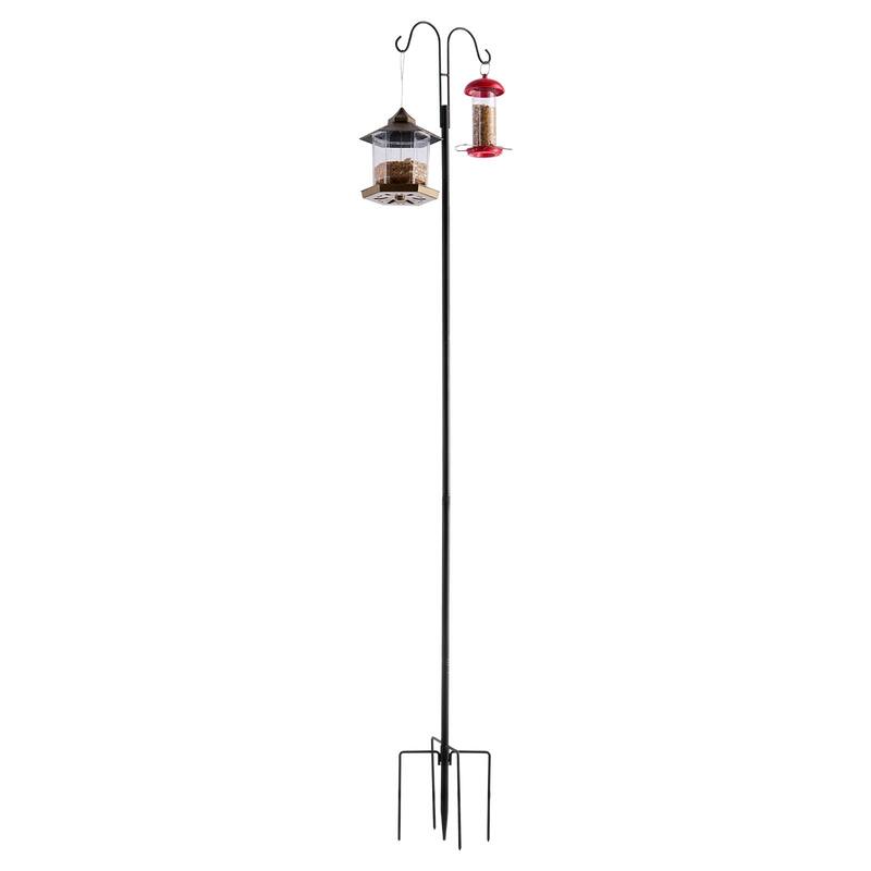 Double Shepherds Hook 8 Pack 76 Inch Heavy Duty Bird Feeder Pole